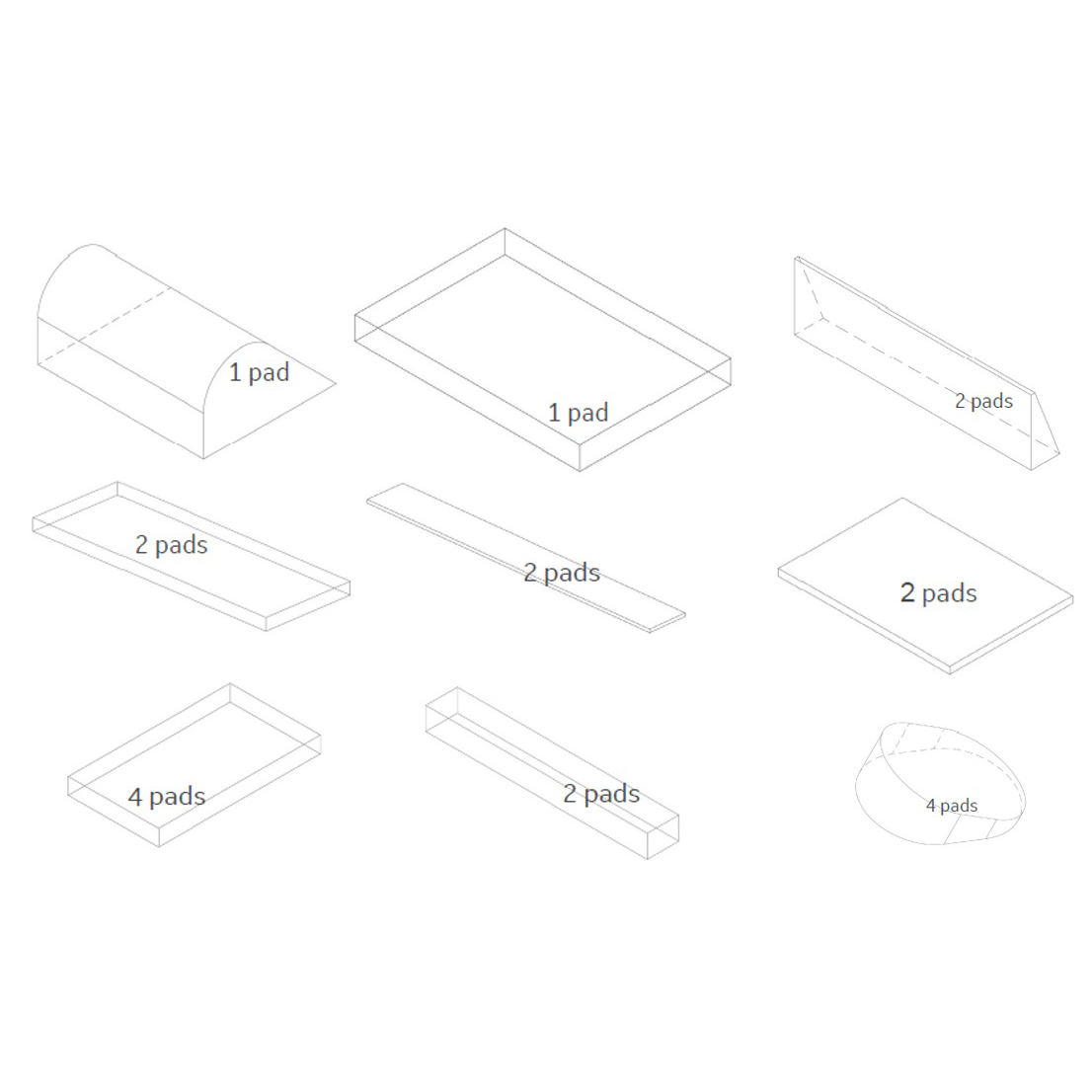 PATIENT TABLE COM PADSET PATIENT TABLE COM PADSET